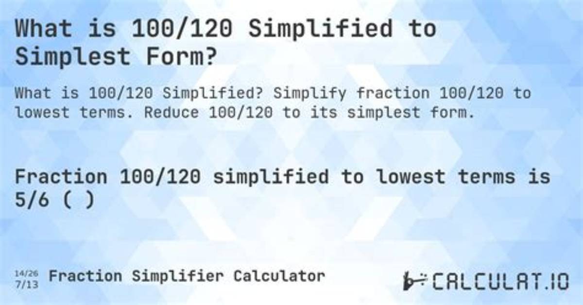 100 120 Simplified