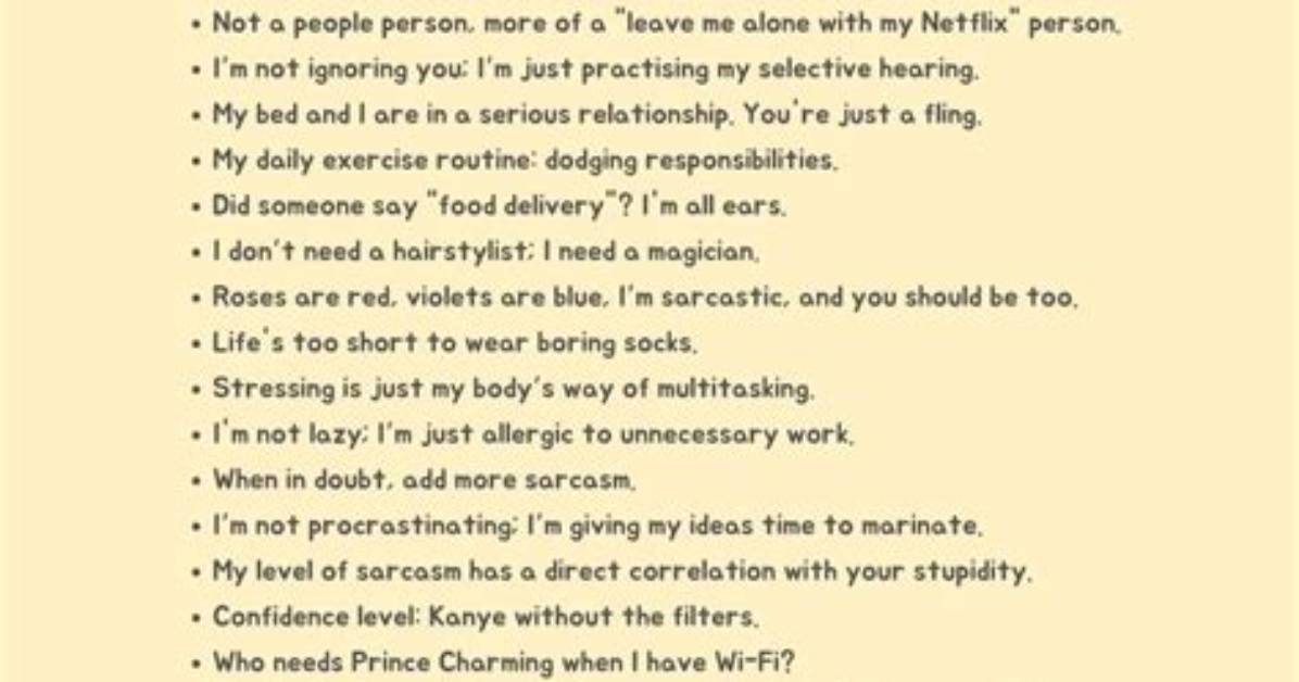 100+ Sarcastic Captions for Your Instagram Photos and Bio