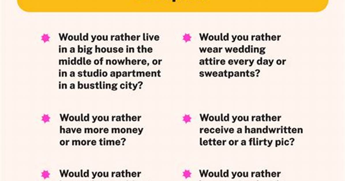 101 Would You Rather Questions for Couples: Forging Joyful Moments