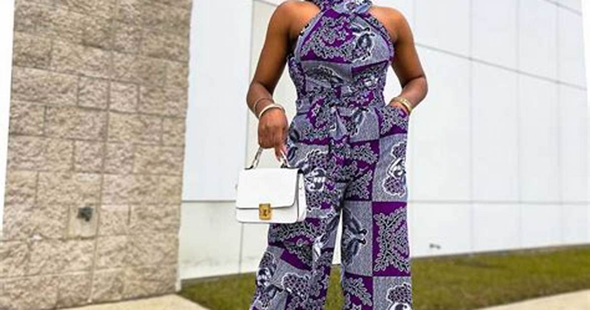 20 Latest Ankara Jumpsuit Styles for Ladies Who Are Fashionable