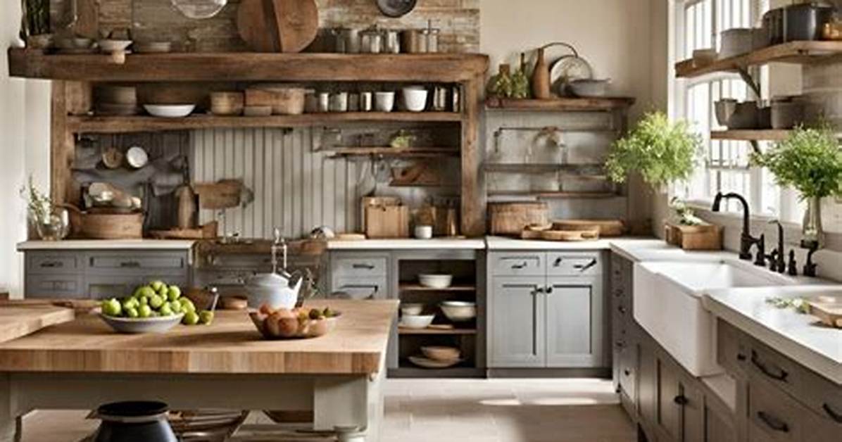 30 Farmhouse Kitchen Ideas - Rustic Farmhouse Kitchens