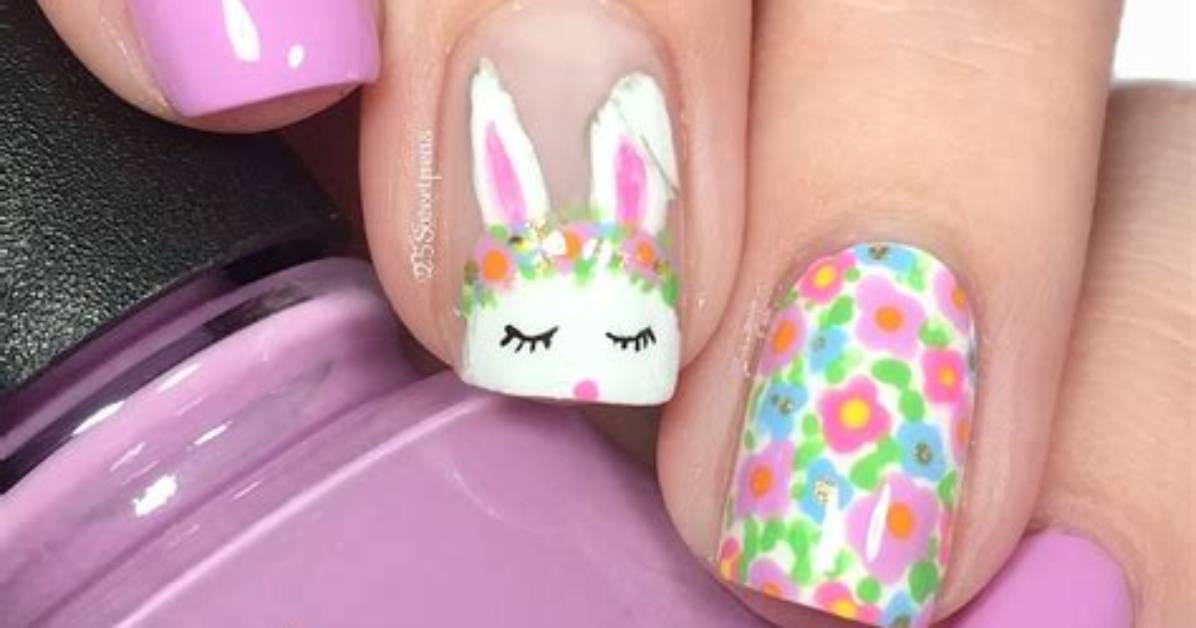 32 Cute Easter Nail Art Design Ideas for 2024