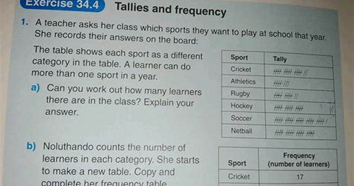 34 Tallies