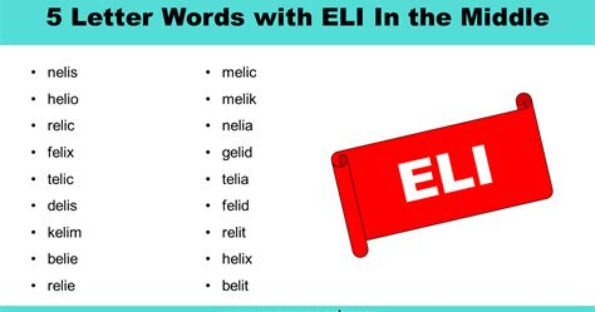 5 Letter Words with Eil in Them