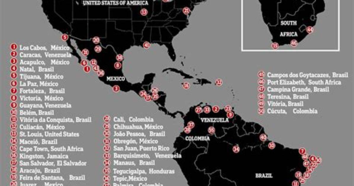 50 Most Dangerous Cities in the World 2023 (List and Photos)
