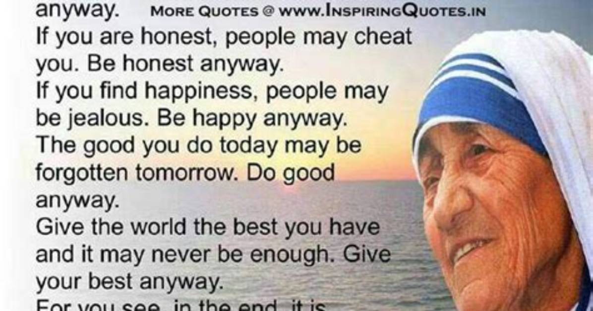 54 Inspiring Mother Teresa Quotes – Mother Teresa Quotes on Love