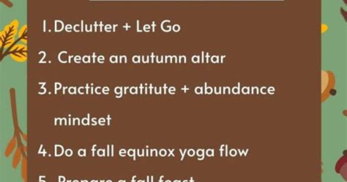 6 Fall Equinox Rituals and Activities to Celebrate the New Season