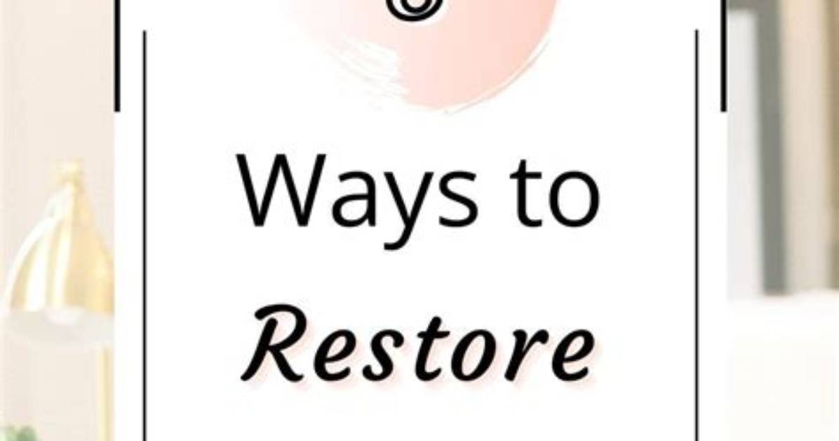 6 Ways to Rejuvenate and Restore Yourself After Working from Home