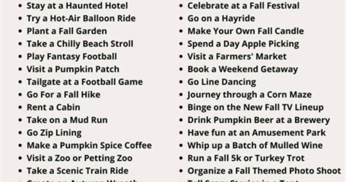 65 Best Fall Activities to Welcome Autumn