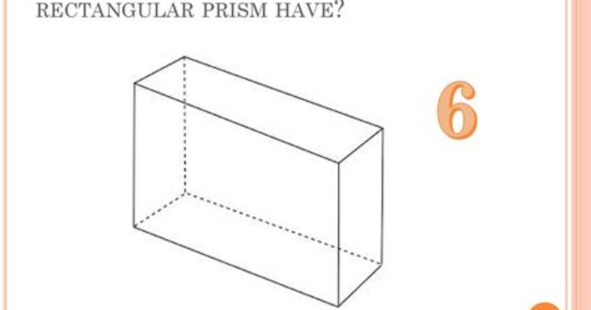 A Rectangular Prism Has How Many Flat Surfaces