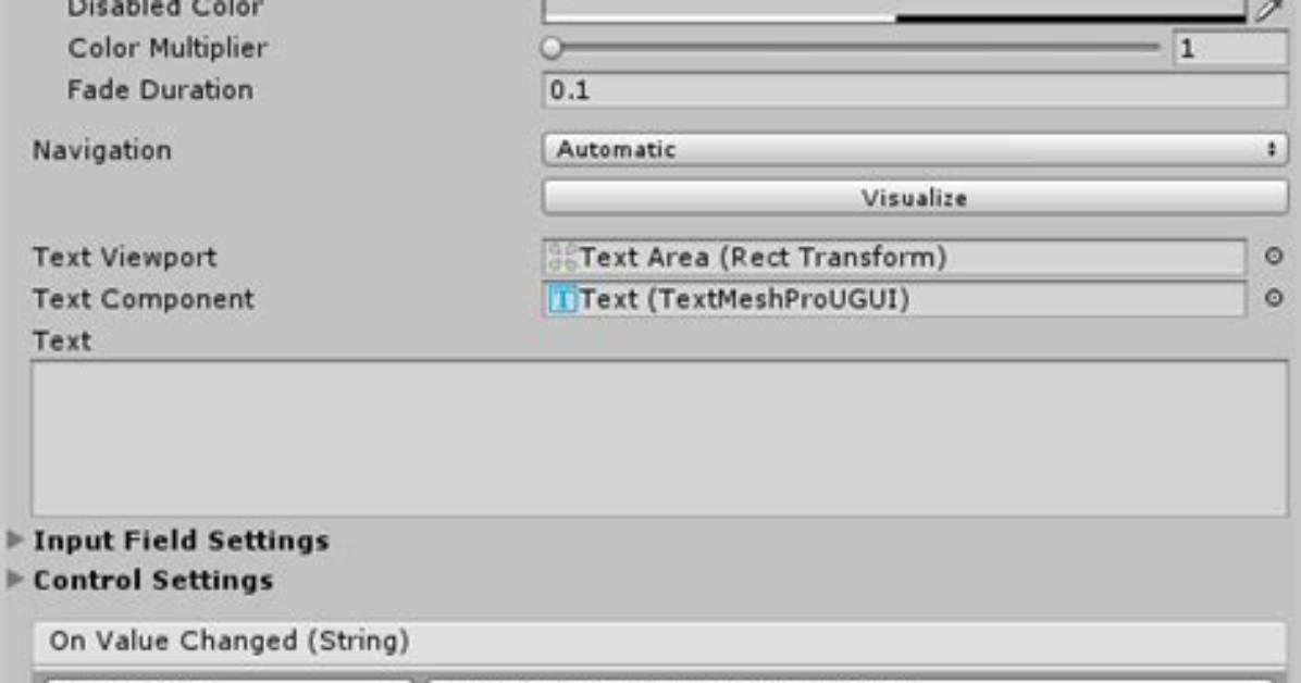 Access the Tm Pro Inputfield Text in Unity