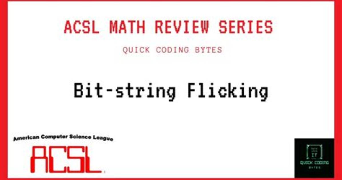 Acsl Bit String Flicking