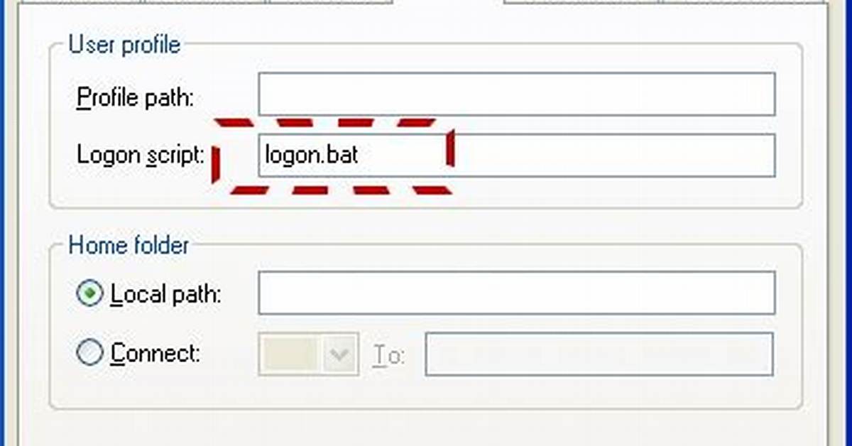 Active Directory Using Old Logon Script