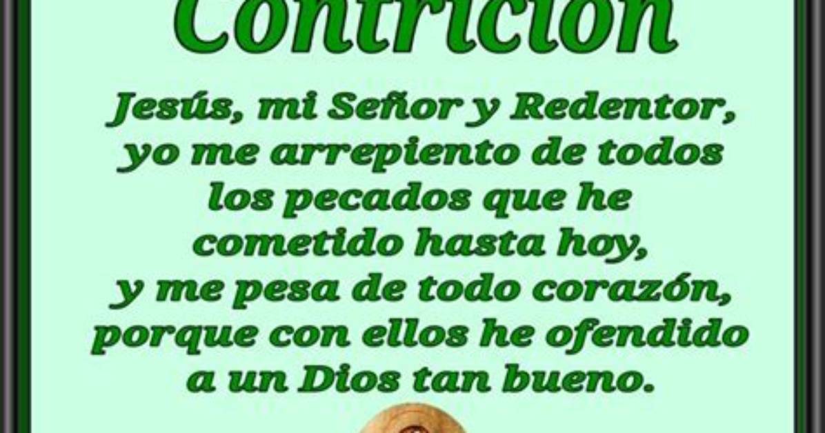 Acto De Contricion