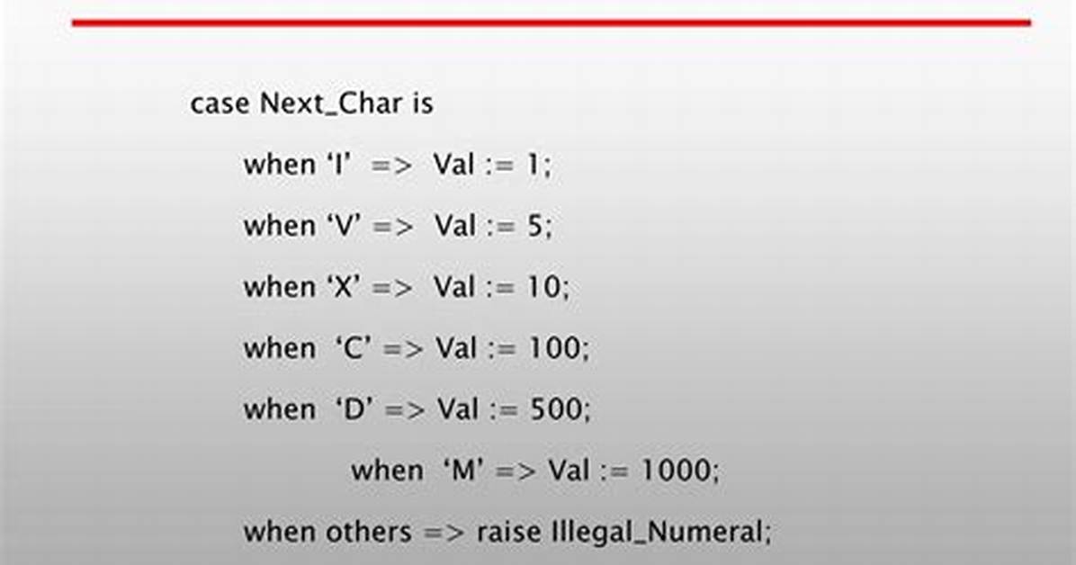 Ada Case Statement Behave Like in C?