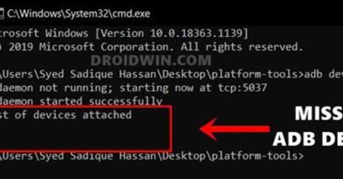 Adb Device Not Found