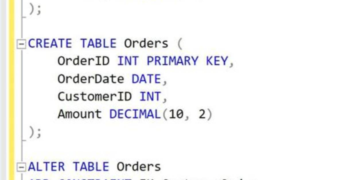 Add Foreign Key to Existing Table