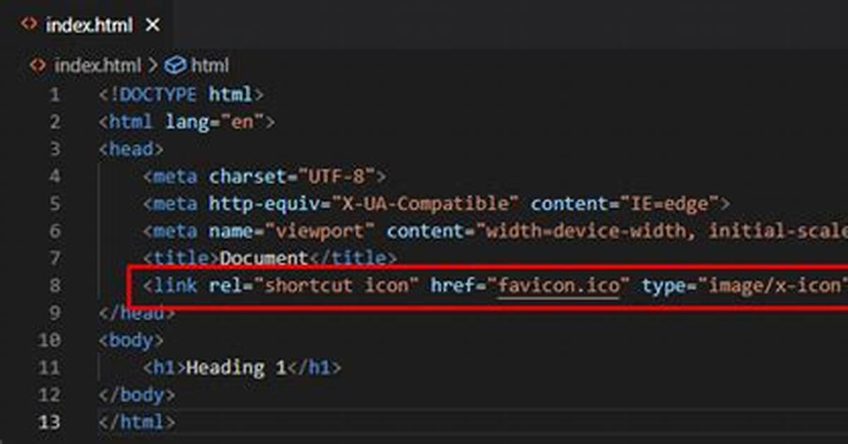 Adding a Favicon to a Static Html Page