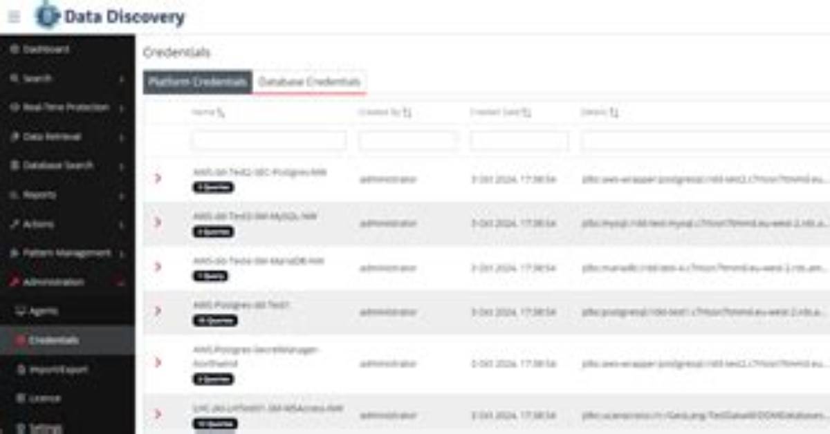 Adding Database Credentials - Documentation for Bmc Discovery 11.3