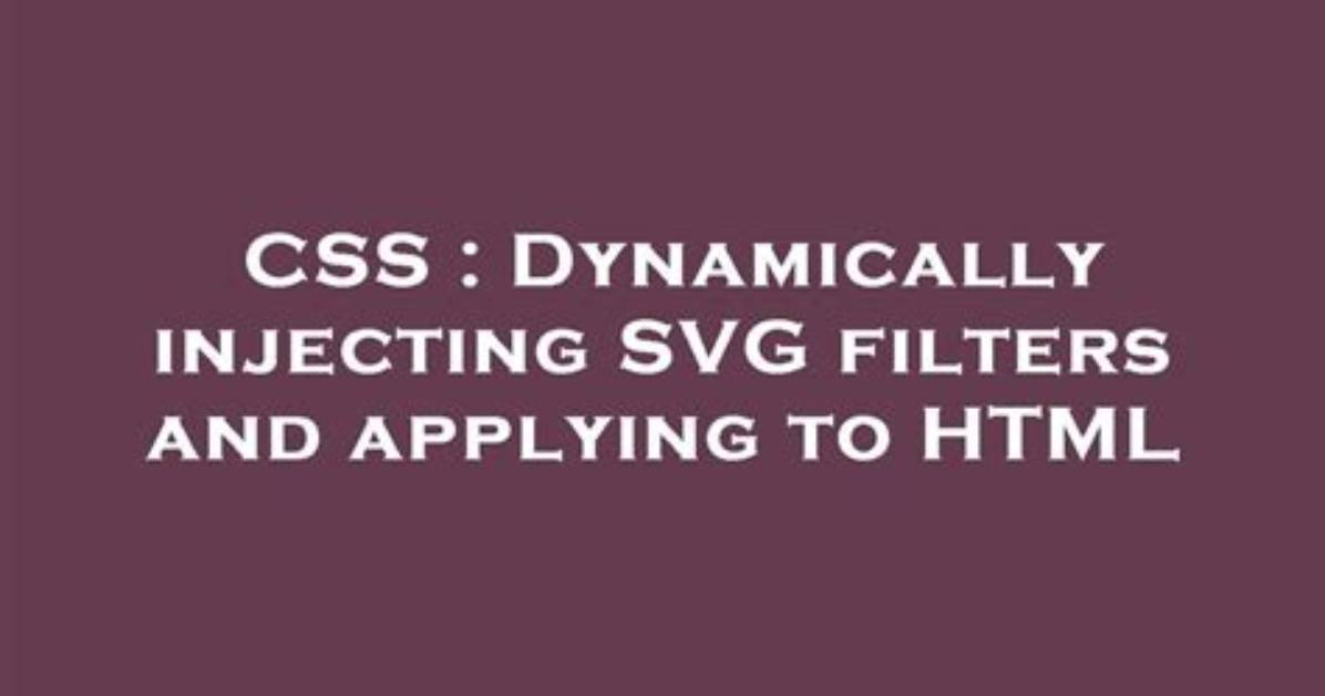 Adding Filters to a Dynamically Generated Html Table