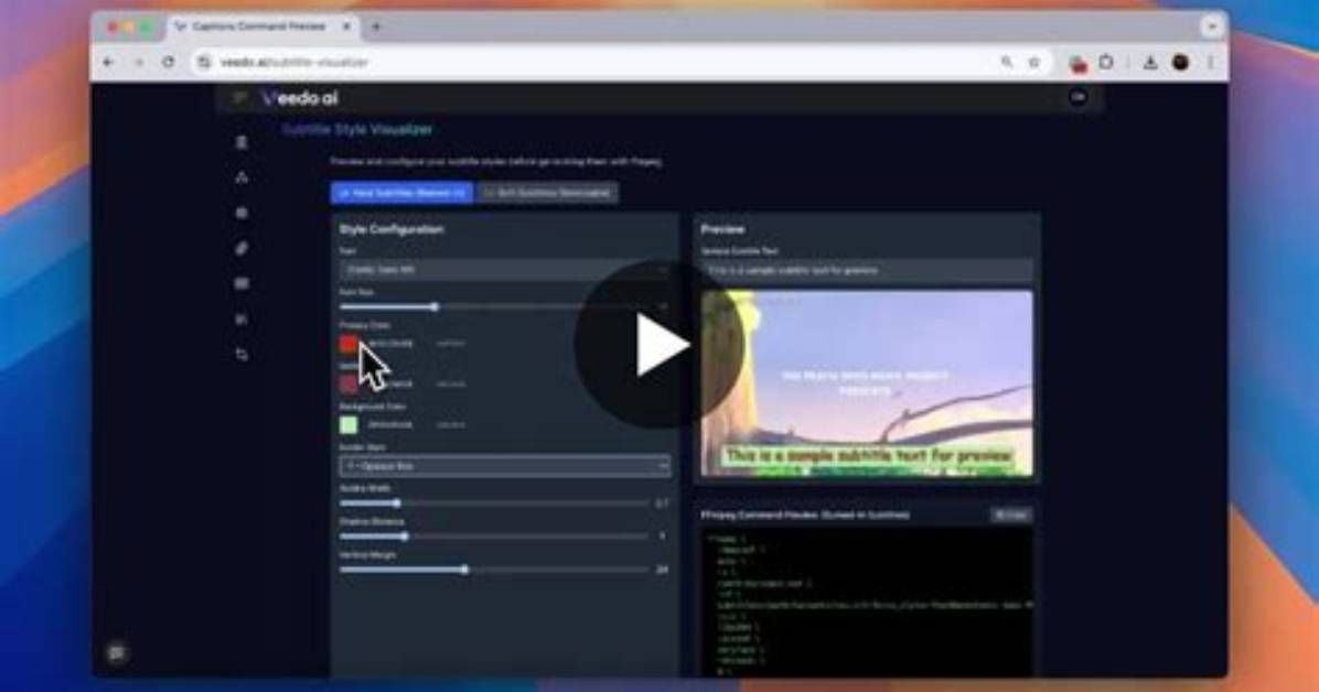 Adding Subtitles via Command Line in Ffmpeg