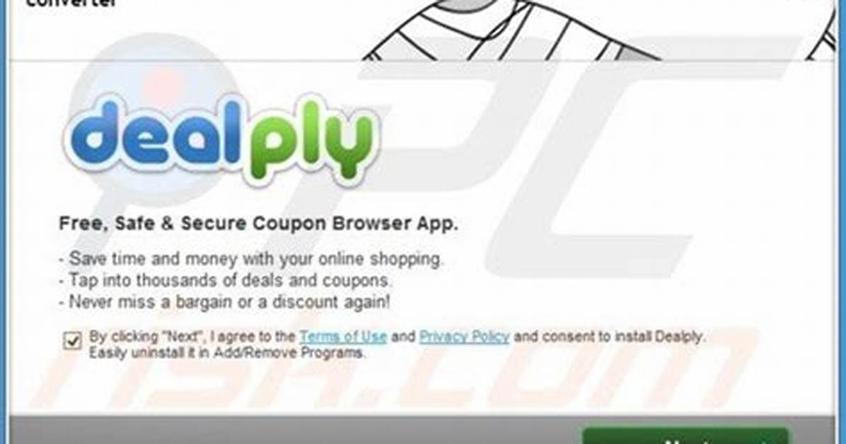 Adware. Dealply