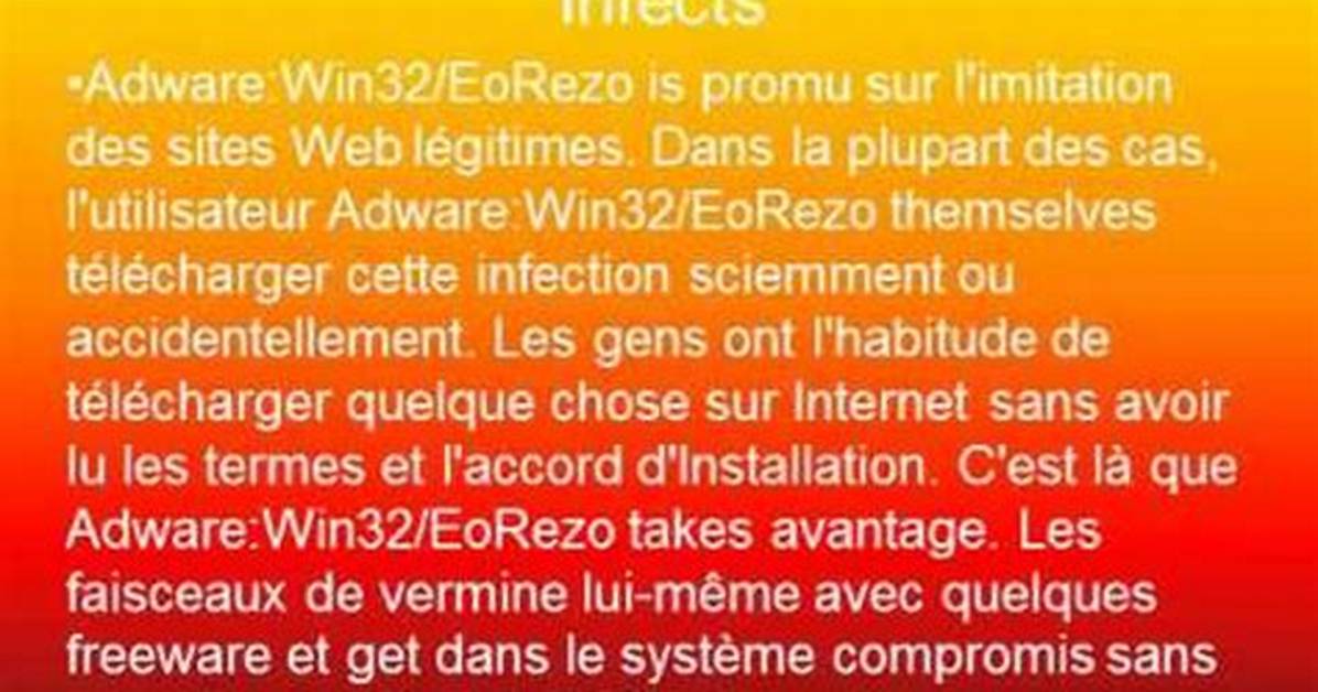 Adware: Win32/Eorezo Removal. How to Remove Eorezo Adware?