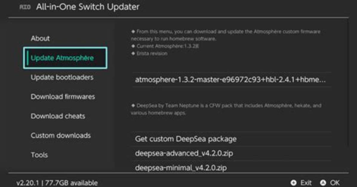 Aio Switch Updater - Gamebrew