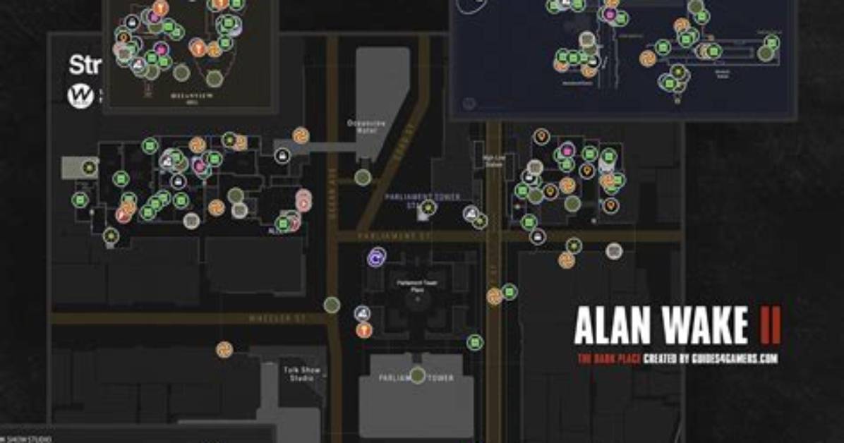 Alan Wake 2 Map - the Dark Place