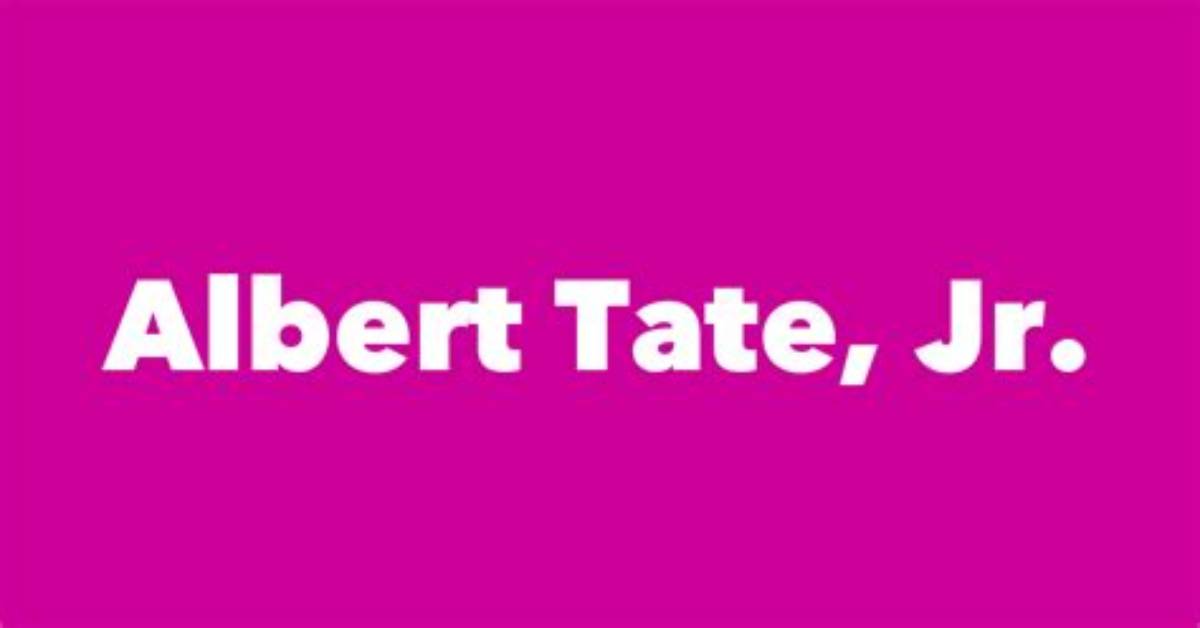Albert Tate Jr.
