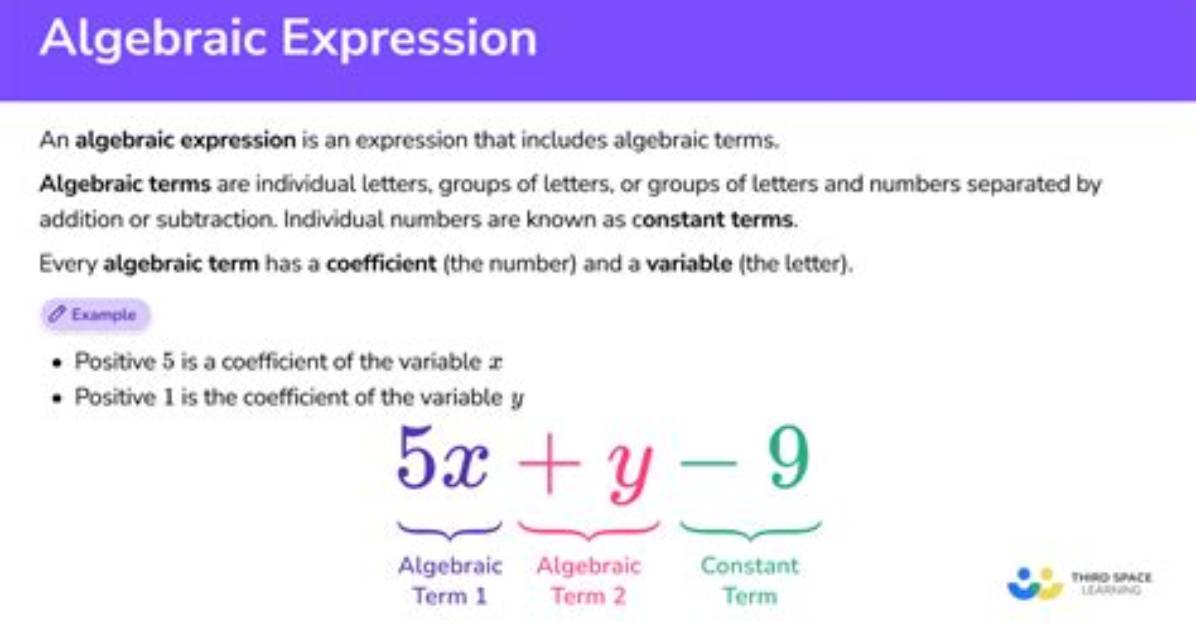 Algebraic Expression - How to Discuss