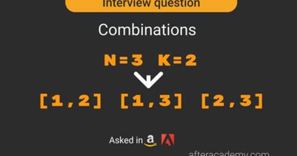 Algorithm to Return All Combinations of K Elements from N