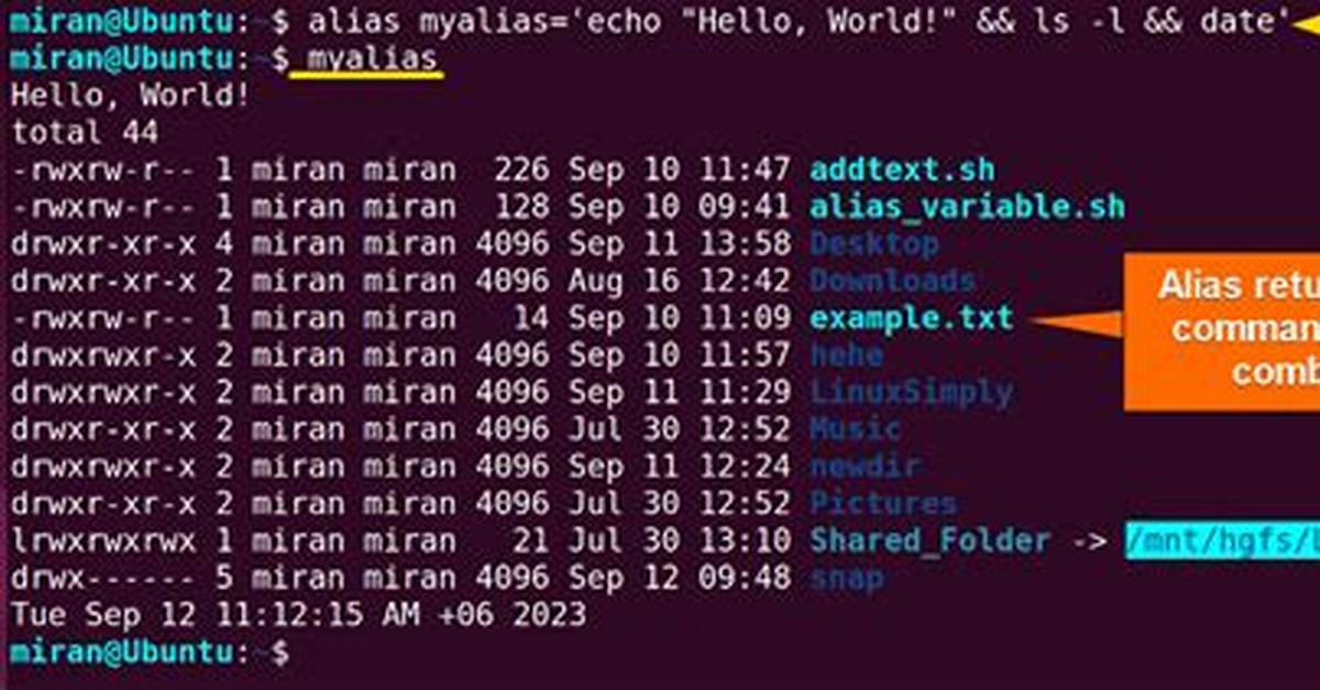 Alias for Multiple Sequential Commands?