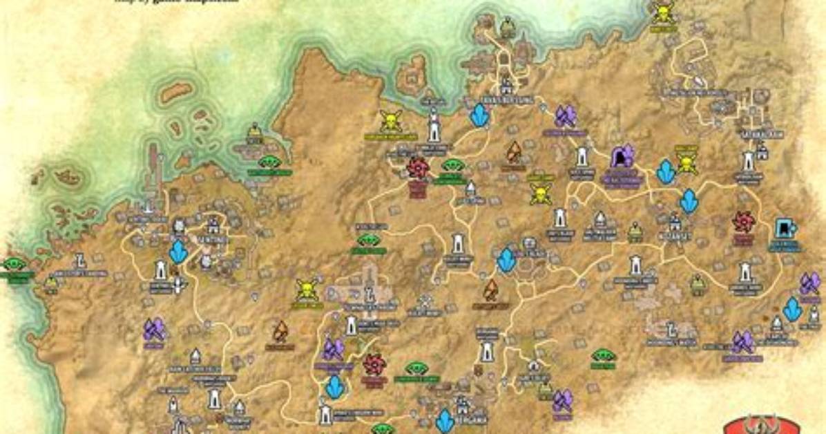Alik'r Desert Map - the Elder Scrolls Online (Eso)