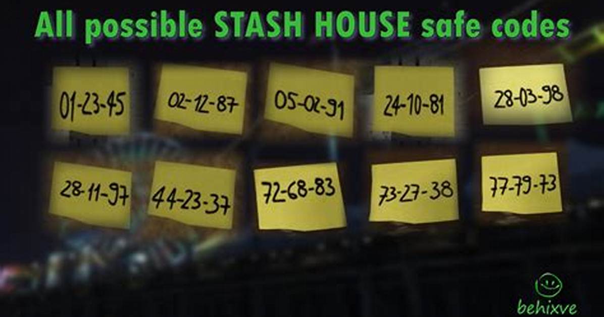 All Gta Online Stash House Safe Codes
