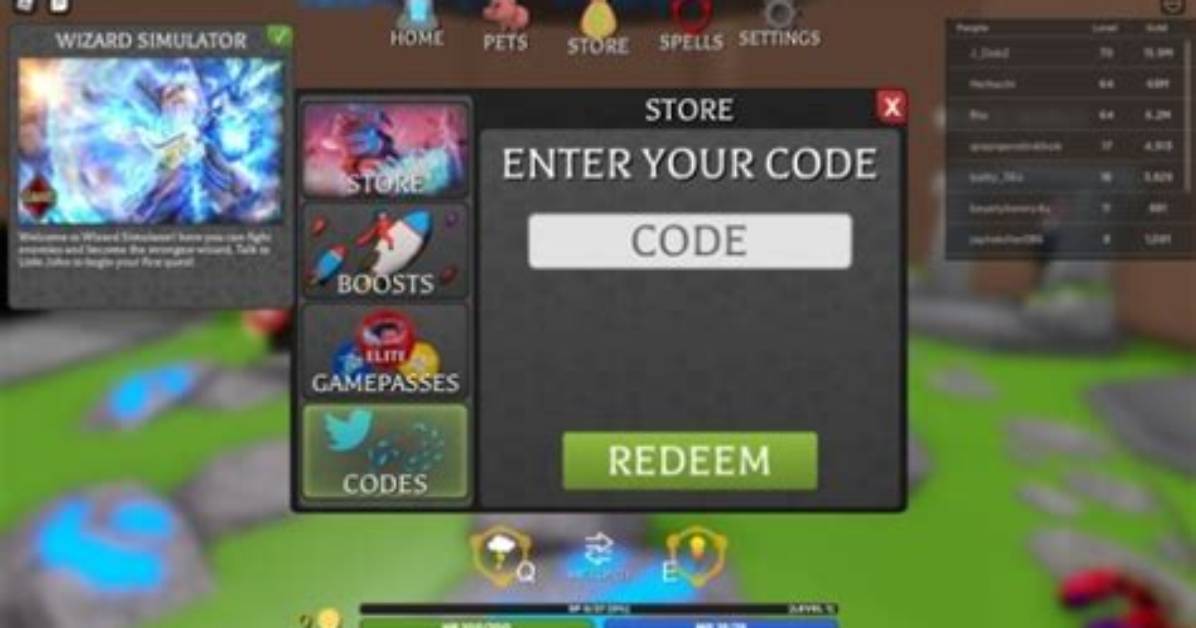 All New Roblox Wizard Simulator Codes (June 2022)