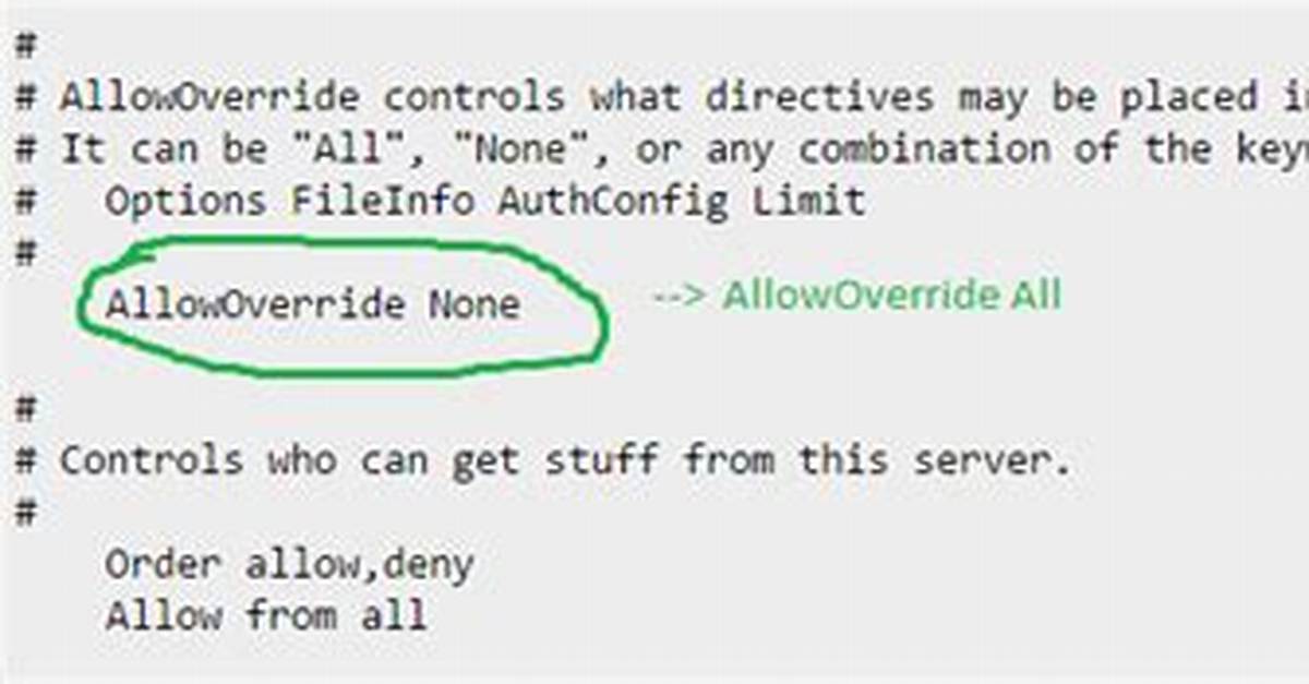 Allowoverride Not Allowed Here
