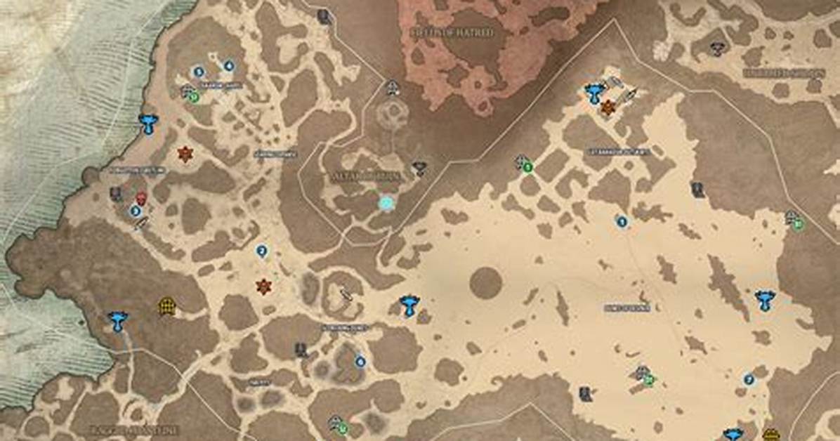 Amber Sands Map for Diablo 4