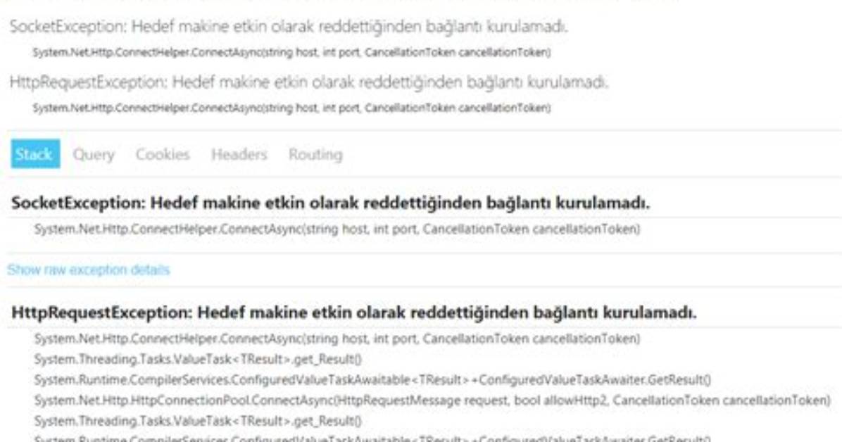 "An Exception Occurred While Processing Your Request. Additionally, Another Exception Occurred While Executing the Custom Error Page. .."
