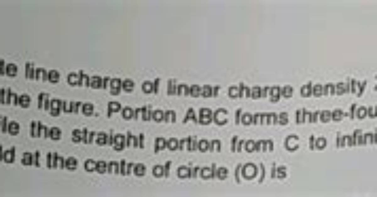 An Infinite Line of Charge Has a Linear Charge Density of 10-7 C/M. What Will Be the Magnitude of the Force Acting on an Alpha Particle Placed at a Distance of 4 Cm from the Line of Charge?