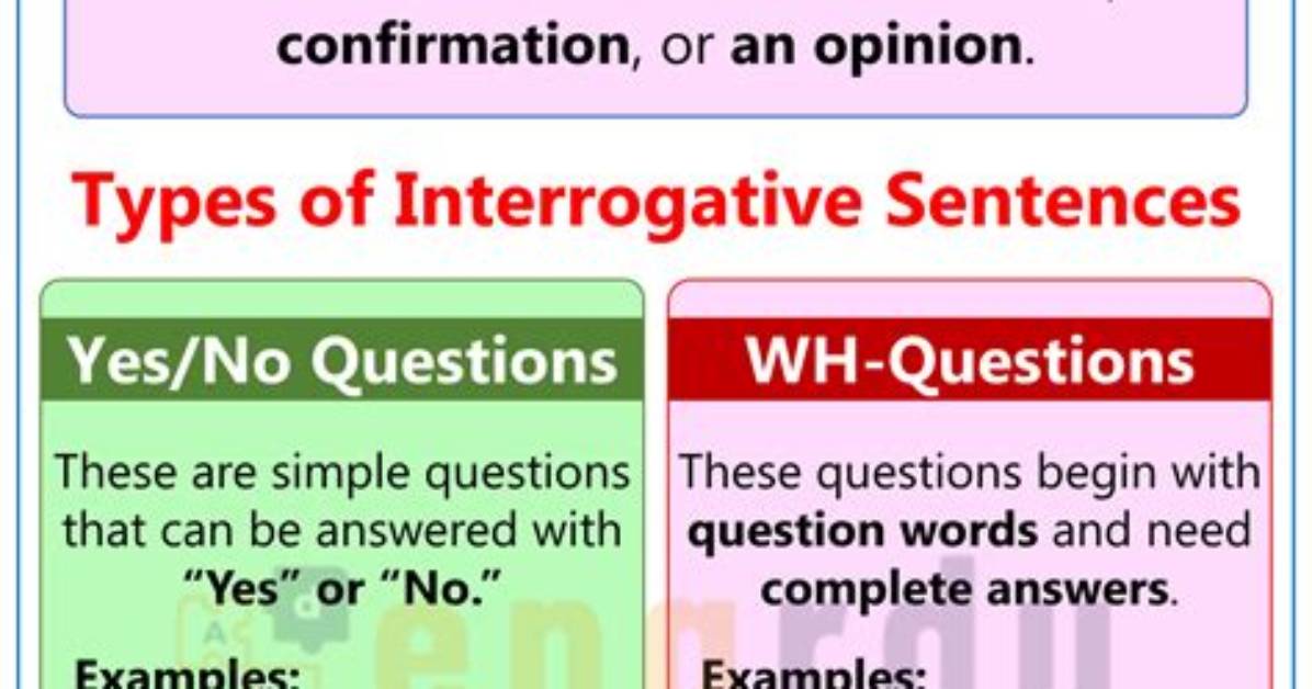 An Interrogative Sentence That Asked