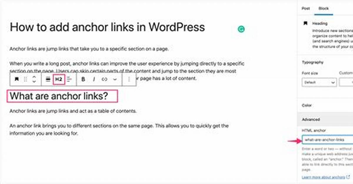 Anchors Within the Same Page Not Working?