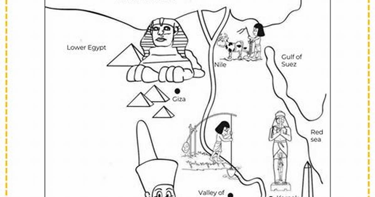 Ancient Egypt Map — Printable Worksheet