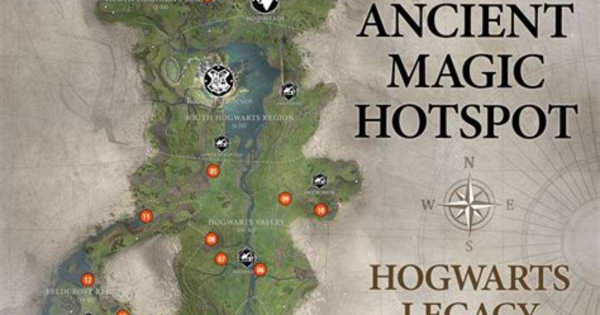 Ancient Magic Hotspots in Hogwarts Legacy