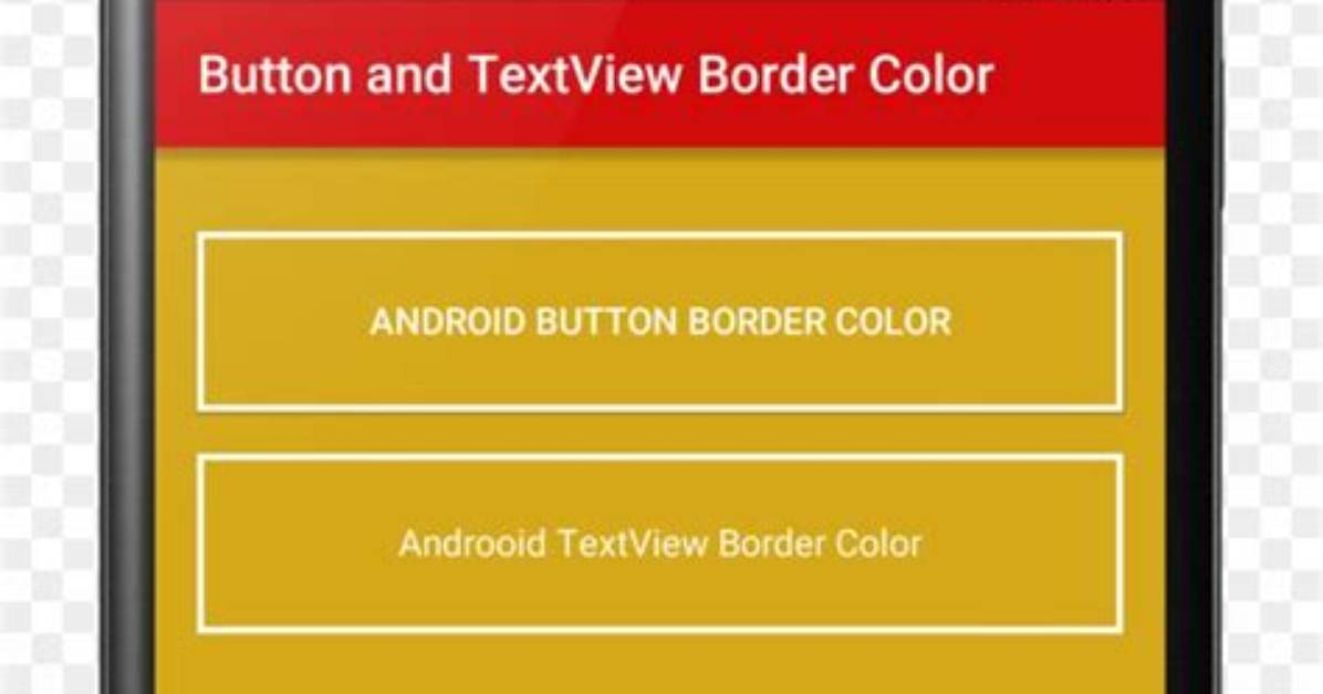 Android - Border for Button
