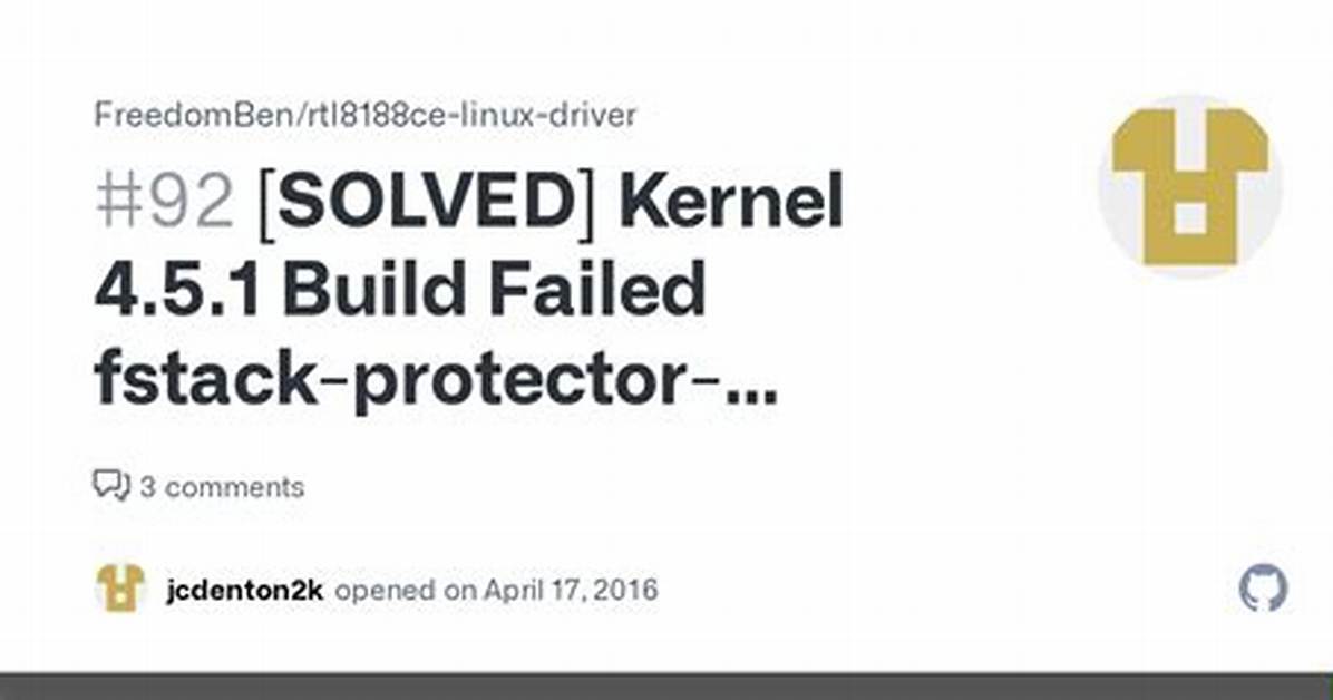 Android Kernel 'Fstack-Protector-Strong Not Supported` Error