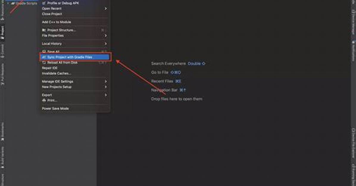 Android Studio How to Run Gradle Sync Manually?