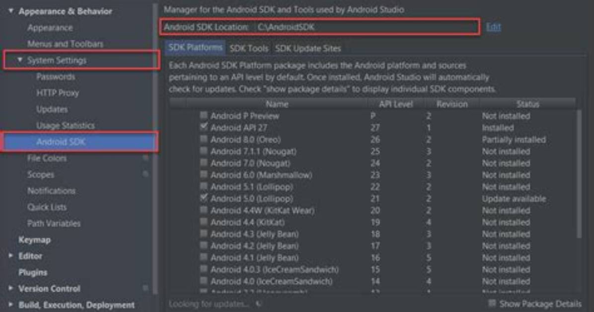 Android Studio Sdk Location