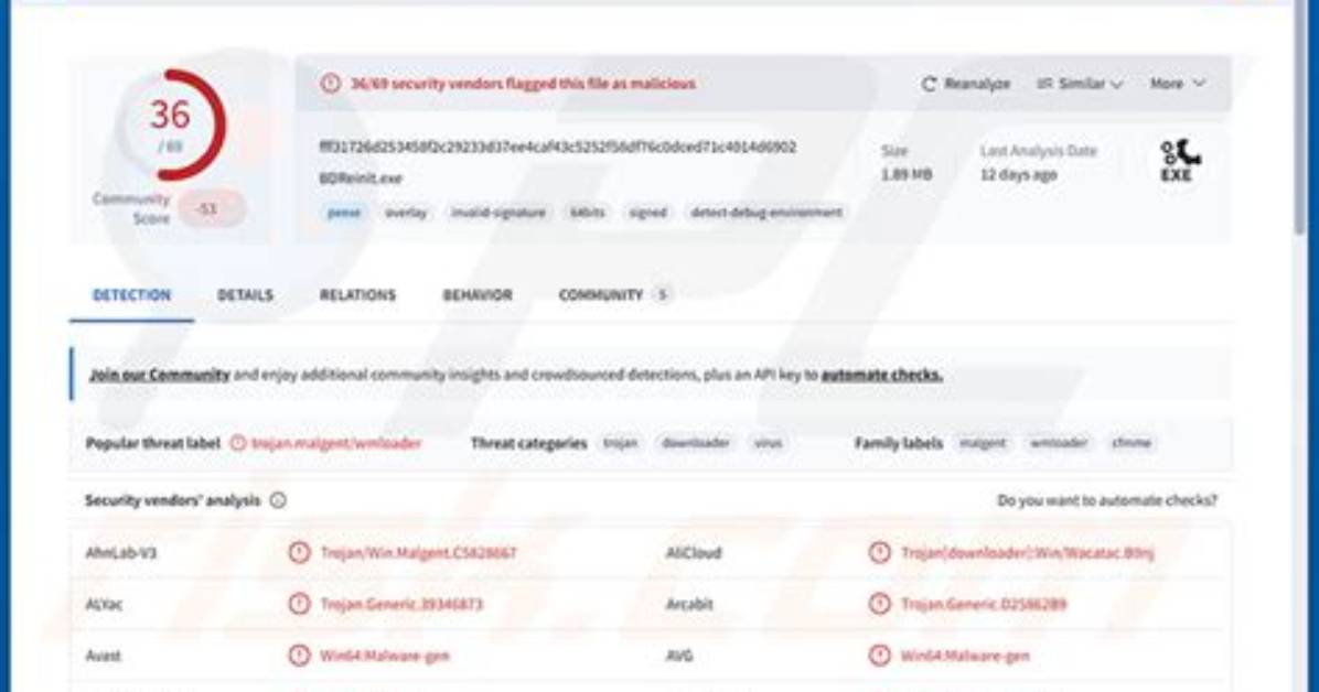 Andromeda Backdoor Removal Instructions
