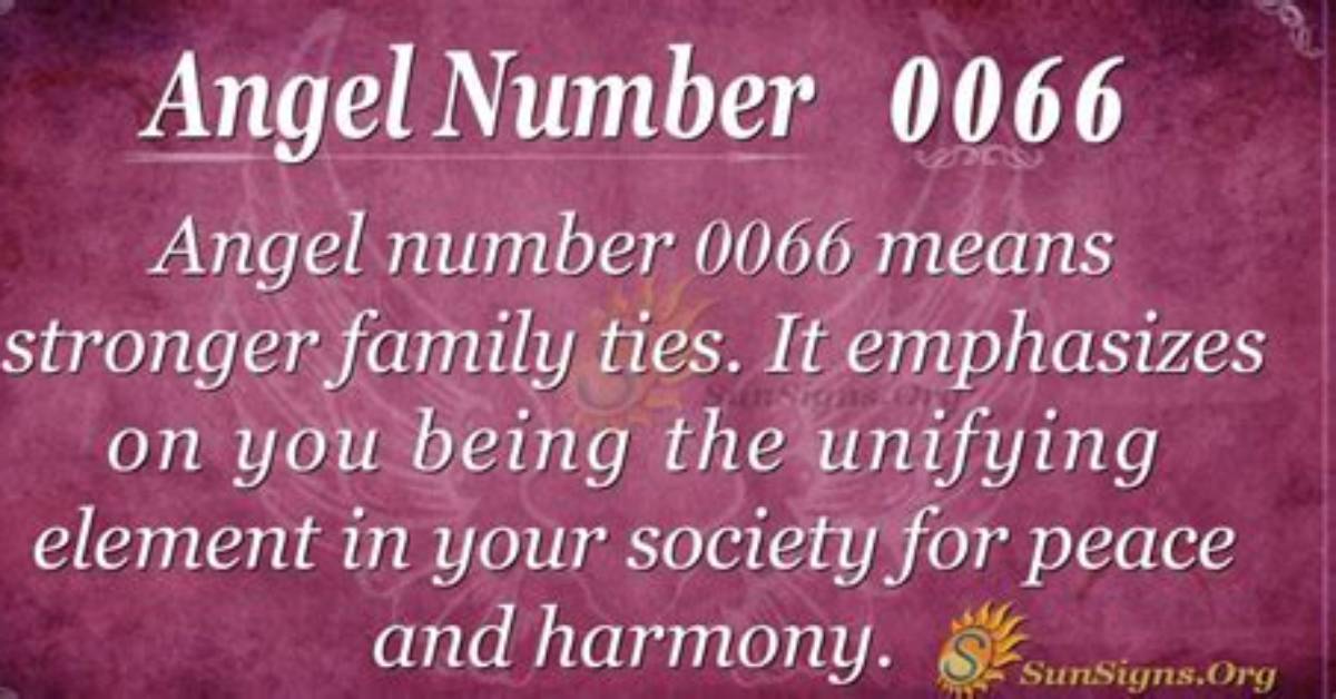 Angel Number 0066 Meaning and Significance